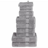 Ensemble de serviettes de qualité supérieure SOLUND 12 pcs gris