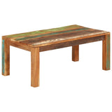 Table basse 100x55x40 cm bois de récupération massif