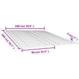 Slatted bed bases with 34 slats 2 pcs 90x200 cm