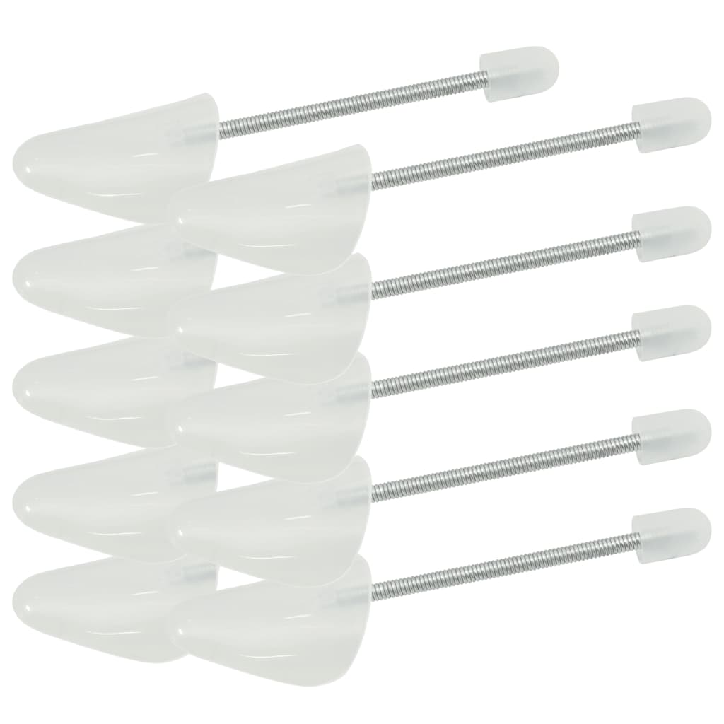 Shoe trees 5 pairs white EU 35-38 plastic