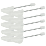 Shoe trees 5 pairs white EU 35-38 plastic