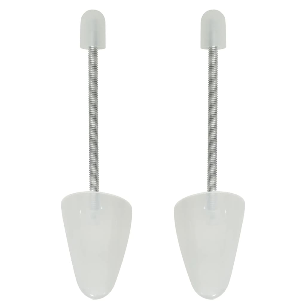 Shoe trees 5 pairs white EU 35-38 plastic