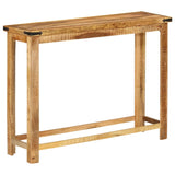 Table console 100x30x75 cm bois de manguier solide