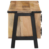 Meuble TV 110x35x40 cm bois massif de manguier