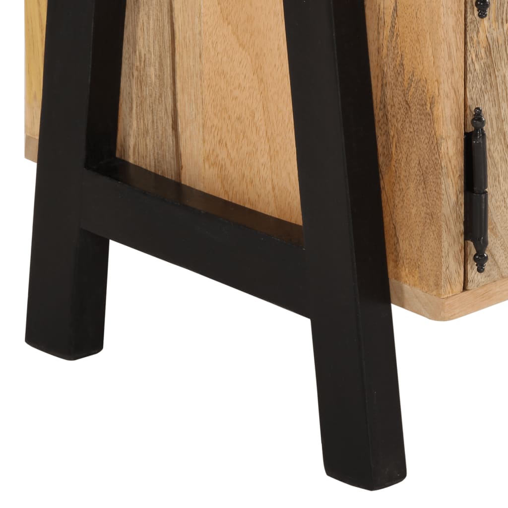 Meuble TV 110x35x40 cm bois massif de manguier