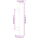 Poignées d'armoire 20 pcs doré 64 mm acier inoxydable