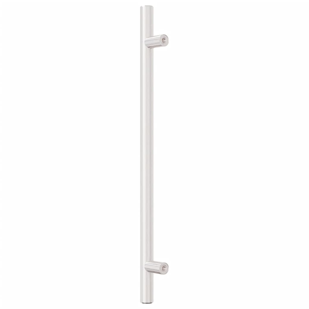 Poignées d'armoire 10 pcs argenté 224 mm acier inoxydable