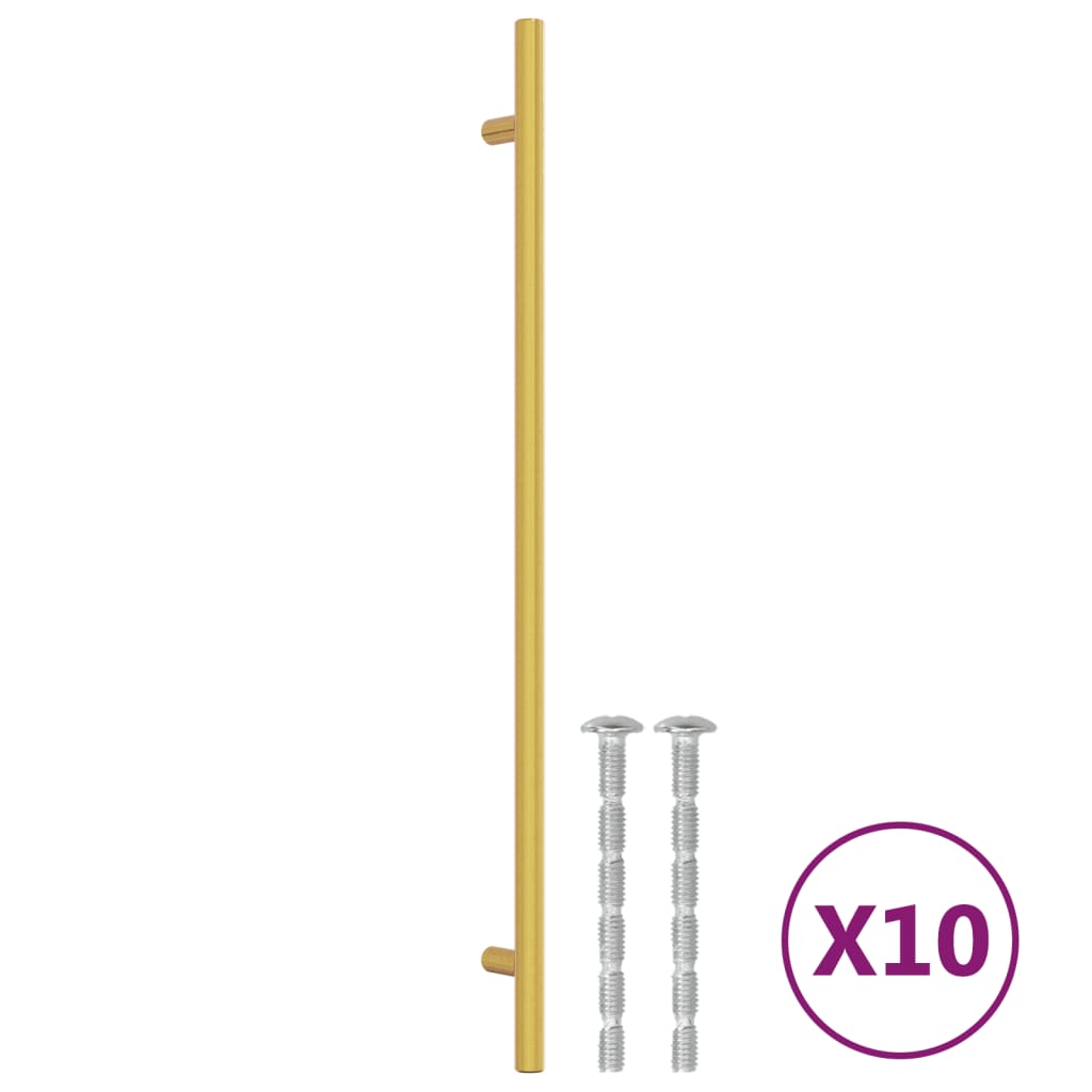 Schrankgriffe 10 Stück Gold 320 mm Edelstahl