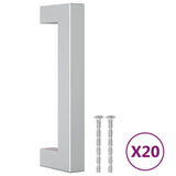 Cabinet Handles 20pcs Silver 96mm Stainless Steel