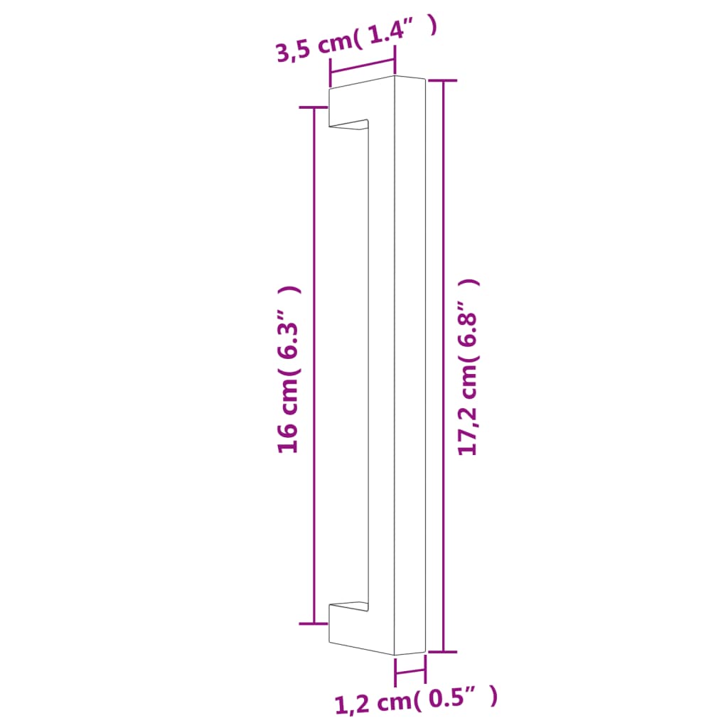 Poignées d'armoire 20 pcs argenté 160 mm acier inoxydable