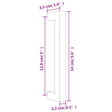 Poignées d'armoire 20 pcs doré 128 mm acier inoxydable