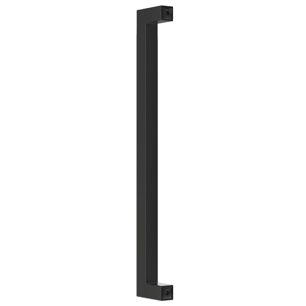 Poignées d'armoire 20 pcs noir 224 mm acier inoxydable