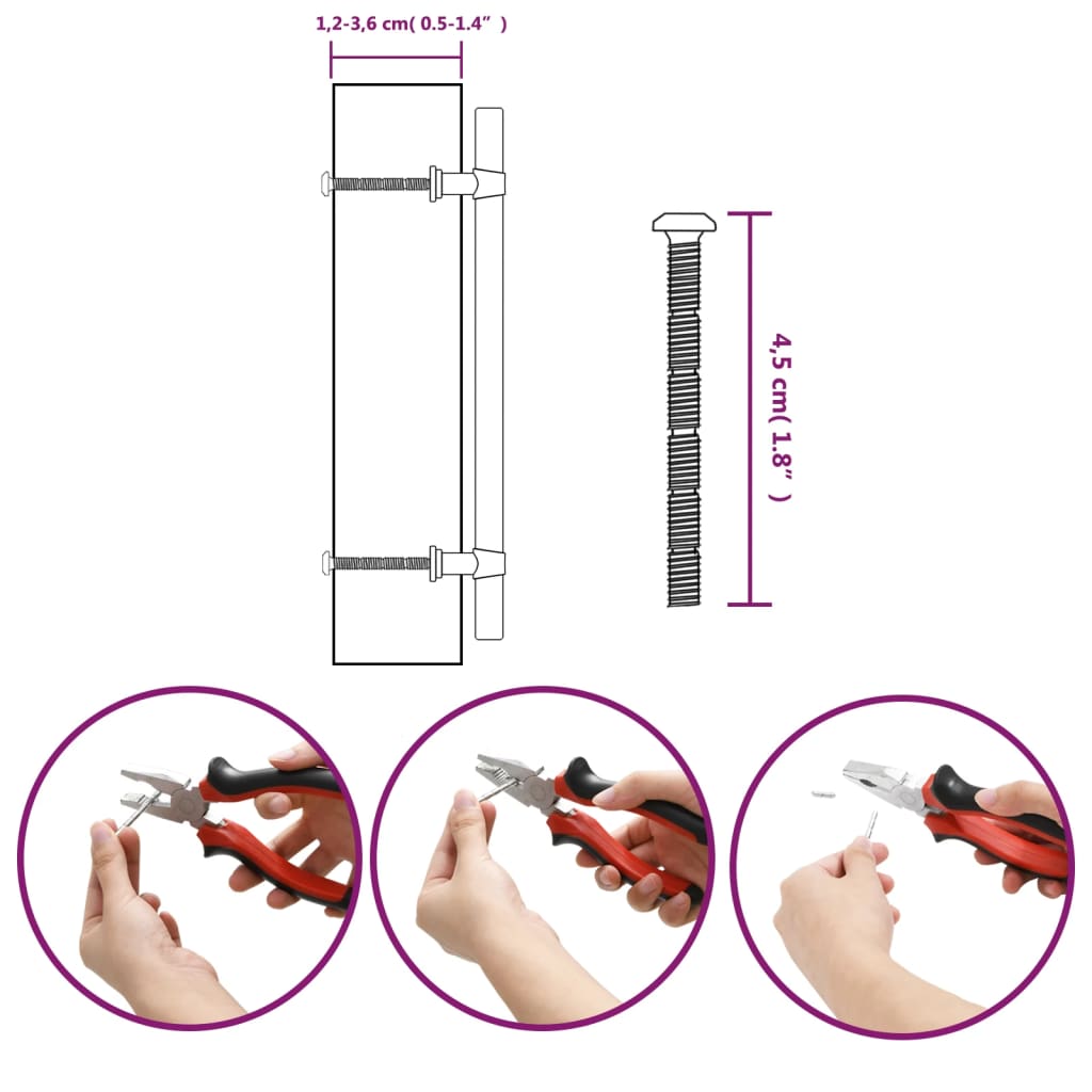 Cabinet Handles 20pcs Silver 160mm Stainless Steel