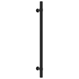 Cabinet Handles 10 pcs Black 224mm Stainless Steel