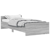 Bed frame without mattress sonoma gray 90x190 cm