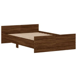 Cadre de lit sans matelas chêne marron 120x200 cm