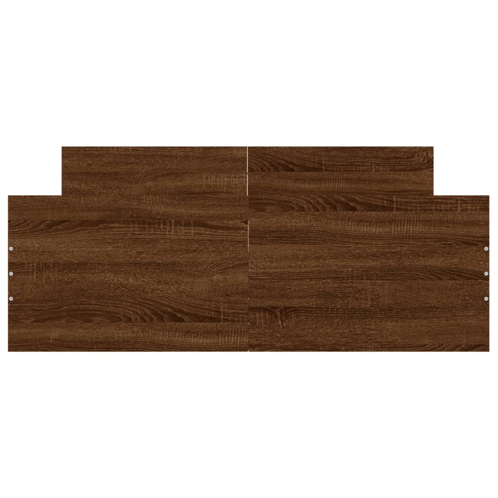 Cadre de lit sans matelas chêne marron 120x200 cm