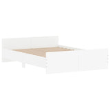 Cadre de lit sans matelas blanc 135x190 cm