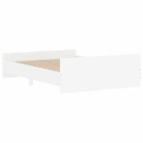 Cadre de lit sans matelas blanc 135x190 cm