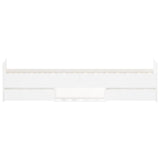 Cadre de lit sans matelas blanc 75x190 cm