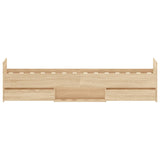 Bed frame without mattress sonoma oak 75x190 cm