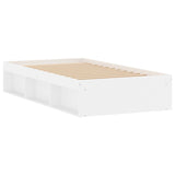 Bed frame without mattress white 90x200 cm