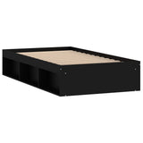 Cadre de lit sans matelas noir 90x200 cm