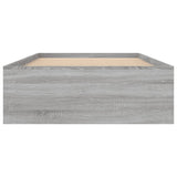 Cadre de lit sans matelas sonoma gris 100x200 cm