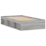 Cadre de lit sans matelas sonoma gris 100x200 cm