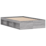 Cadre de lit sans matelas sonoma gris 120x200 cm