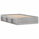 Cadre de lit sans matelas sonoma gris 120x200 cm