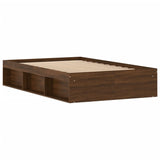 Cadre de lit sans matelas chêne marron 120x200 cm