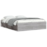 Cadre de lit sans matelas sonoma gris 150x200 cm