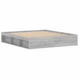 Cadre de lit sans matelas sonoma gris 180x200 cm