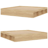 Bed frame without mattress sonoma oak 200x200 cm