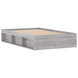 Cadre de lit sans matelas sonoma gris 120x190 cm