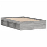 Cadre de lit sans matelas sonoma gris 120x190 cm