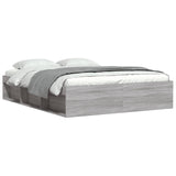 Cadre de lit sans matelas sonoma gris 140x190 cm