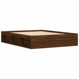 Cadre de lit sans matelas chêne marron 140x190 cm