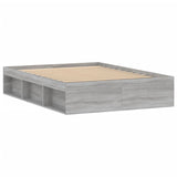 Cadre de lit sans matelas sonoma gris 135x190 cm