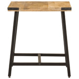 Table d’appoint 45x45x50 cm bois massif de manguier et fer