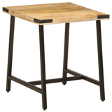 Table d’appoint 45x45x50 cm bois massif de manguier et fer