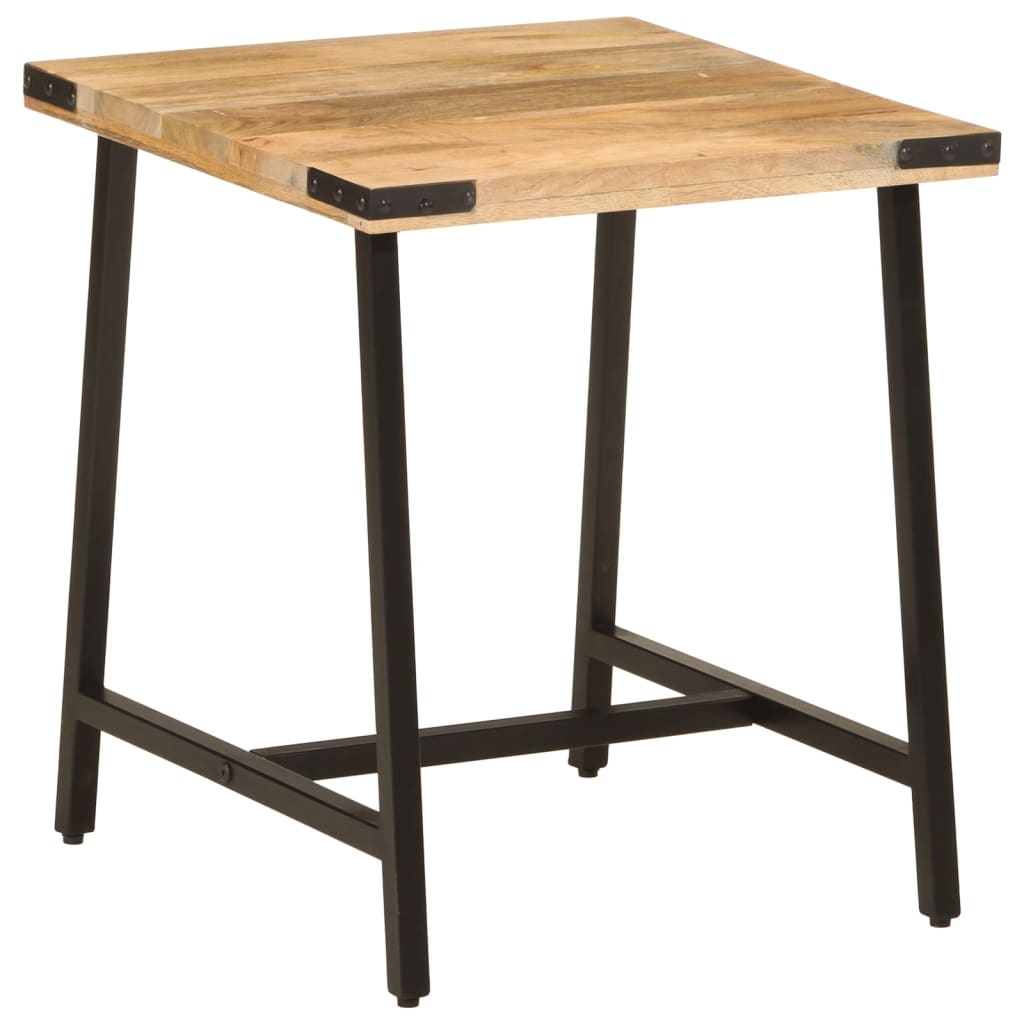 Table d’appoint 45x45x50 cm bois massif de manguier et fer