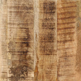 Schminktisch 105x35x75 cm rohes massives Mangoholz und Eisen