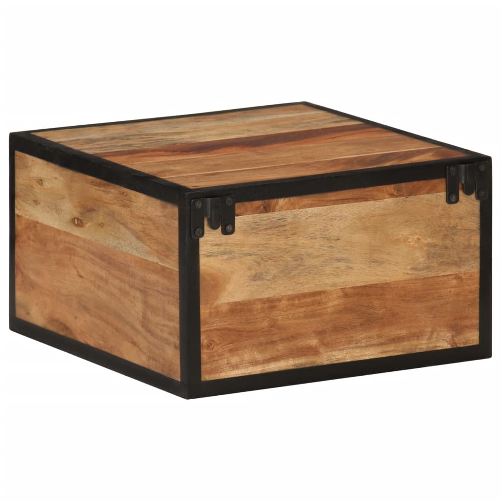 Table de chevet murale 35x35x20 cm bois massif d'acacia