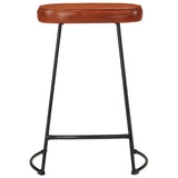 Tabourets de bar lot de 2 marron foncé 41x29x62 cm