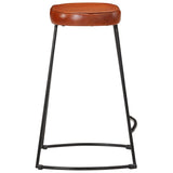 Tabourets de bar lot de 2 marron foncé 41x29x62 cm