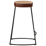 Tabourets de bar lot de 2 marron foncé 41x29x62 cm