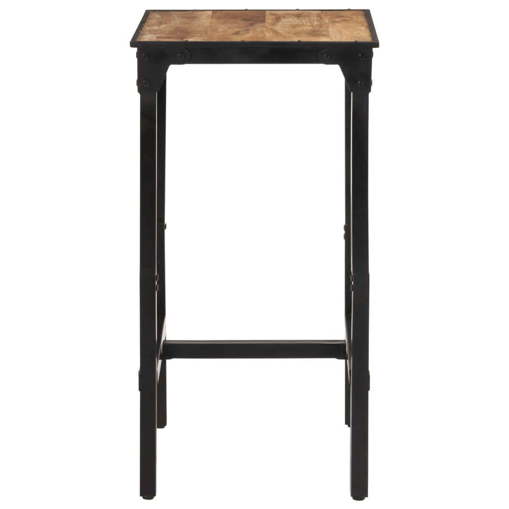 Table de bar 60x55x107 cm bois de manguier massif brut