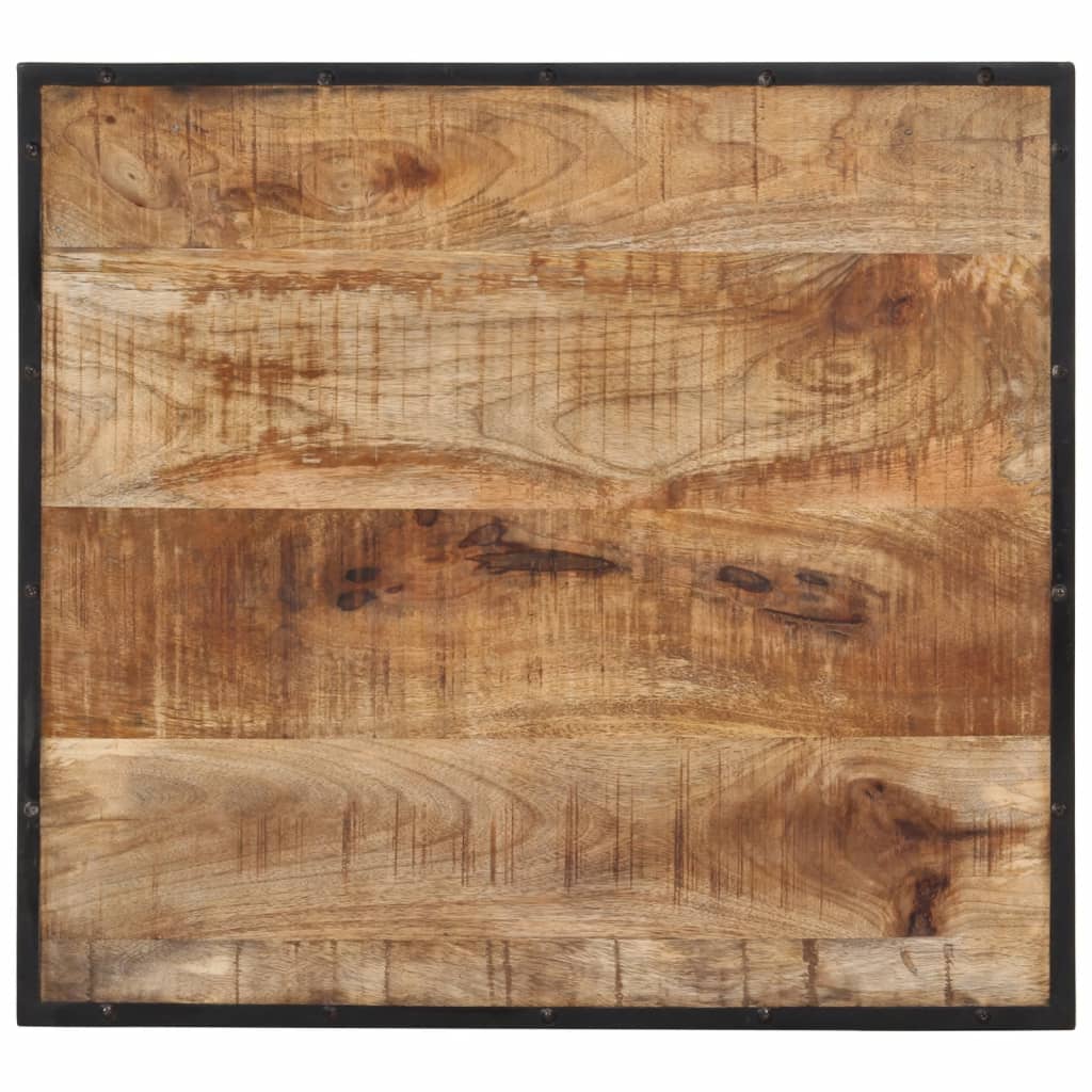 Table de bar 60x55x107 cm bois de manguier massif brut